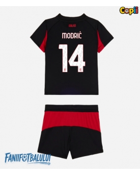 AC Milan Luka Modric #14 Echipament de Fotbal Replică 2025-26 Copii Acasa (+ Șorturi)